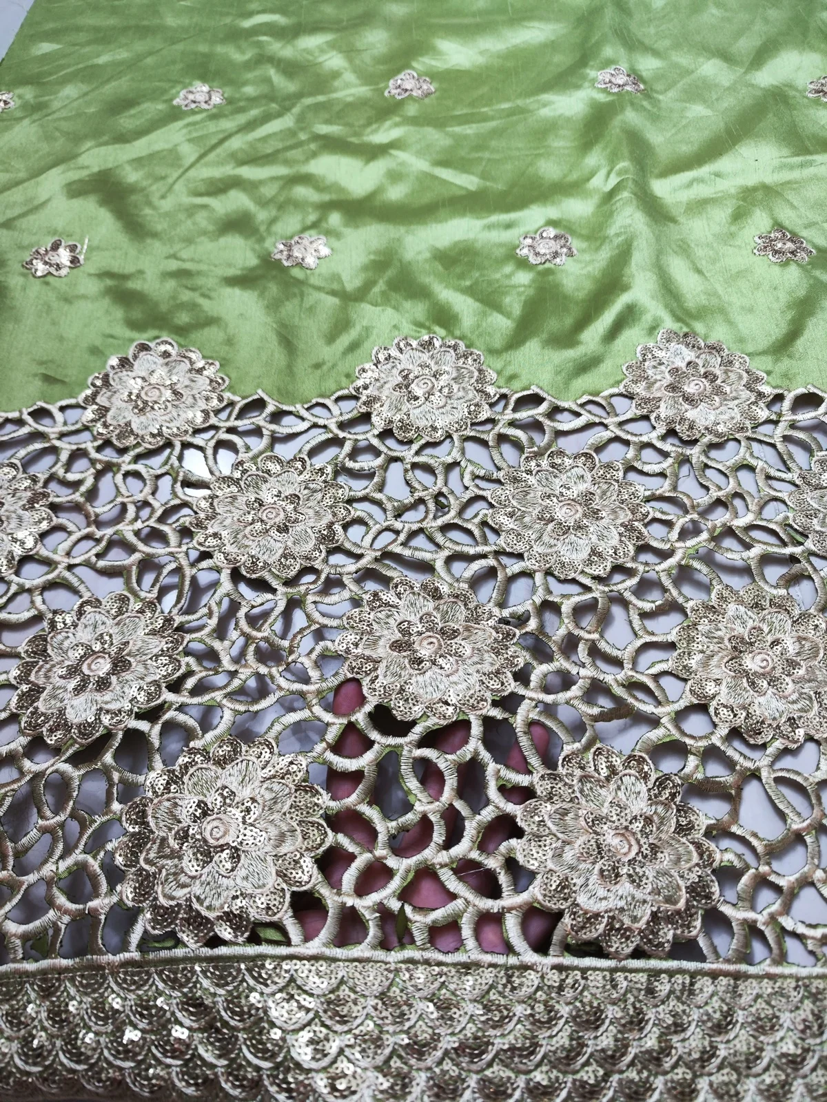 

2023 Latest High Quality African George Lace Fabric French Tulle Lace Nigerian Swiss Voile Lace Fabric For Party Dress LJK2337