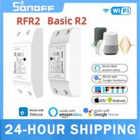 SONOFF Basic R2 / RFR2 433MHZ WIFI Smart Wall Switch Wireless Smart Home Automation Module Control Via Ewelink Alexa Google Home