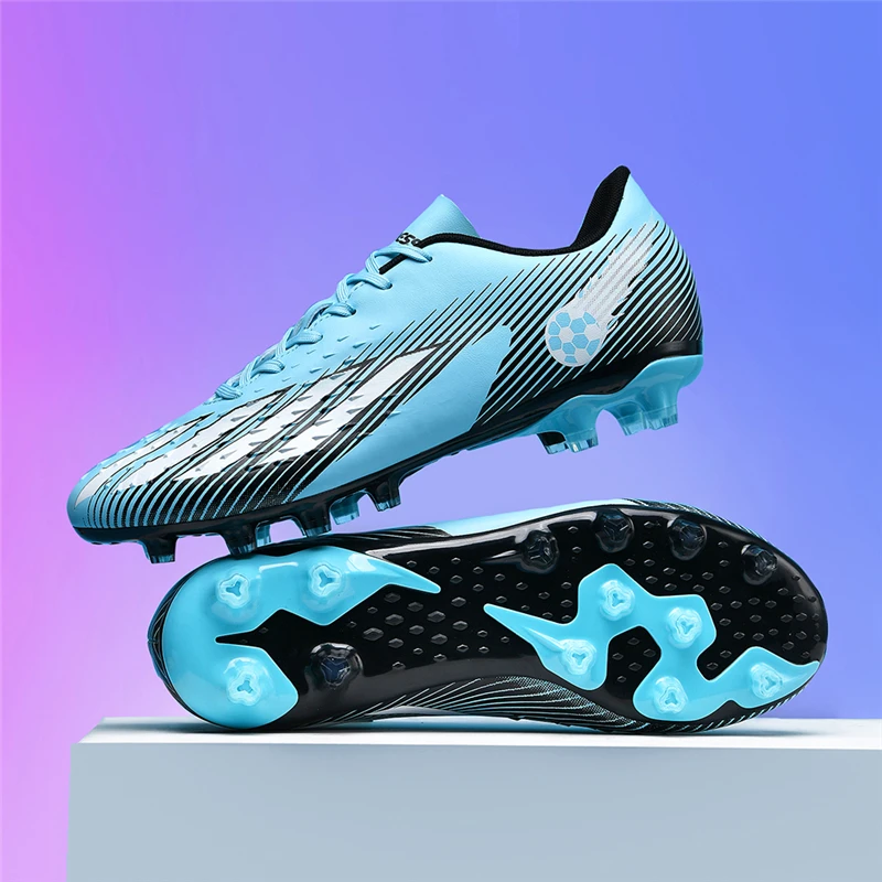 

New Soccer Shoes Sport Outdoor Men Breathable Cleats FG Football Boots Adult Futsal Training Shoes Ultralight Non-Slip Wholesale