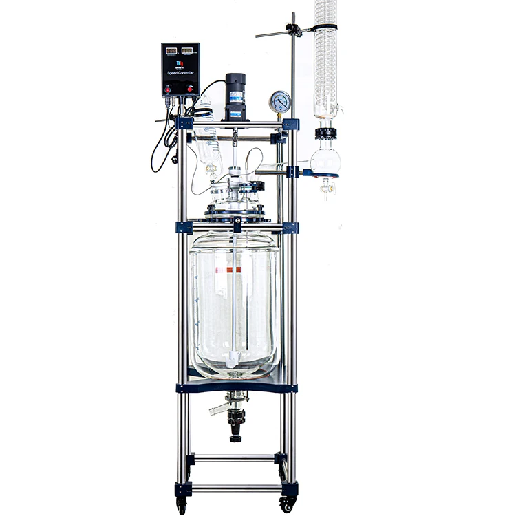 

High Quality Electric Heating Continuous Stirred Chemical Laboratory Glass Reactor 20l 100l autoclave