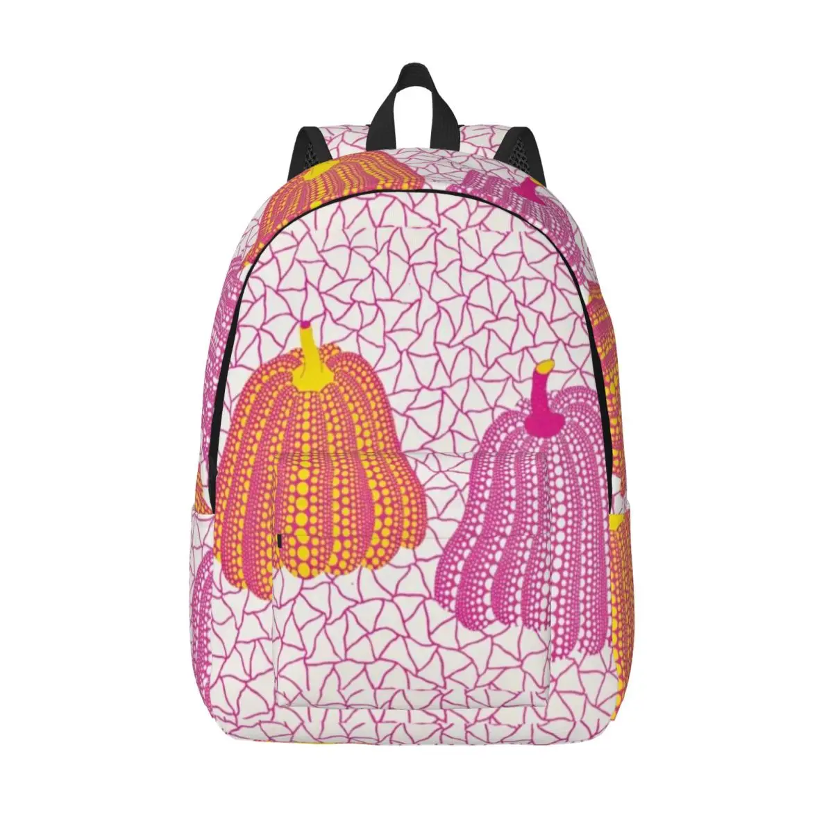 

Pumpkin Yayoi Kusama Backpack for Boy Girl Kids Student School Bookbag Mysterys Canvas Daypack Preschool Kindergarten Bag