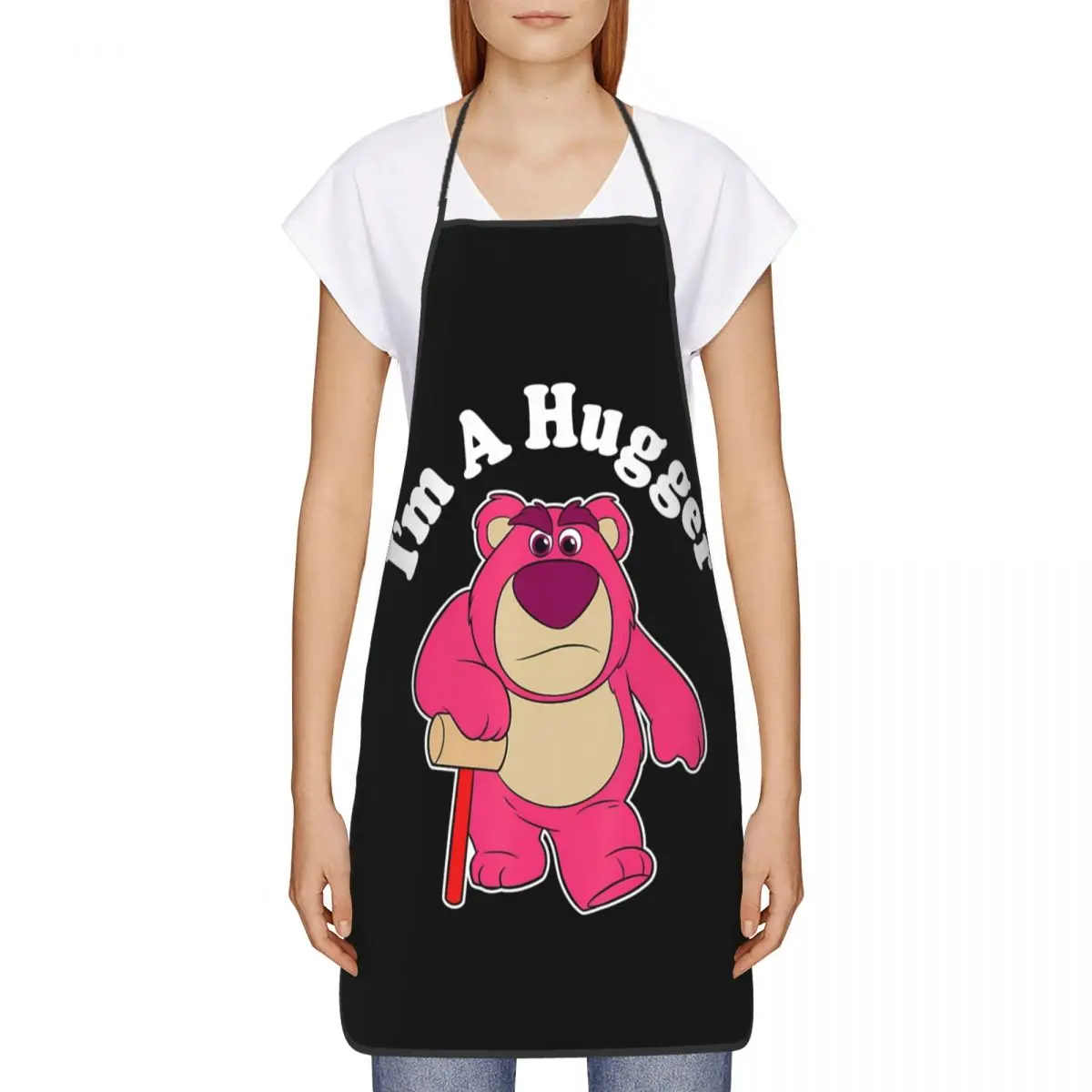 Toy Story Kids Movies Lotso Kitchen Cuisine Aprons Antifouling Bib Tablier for Chef Barista Cooking Home Cleaning