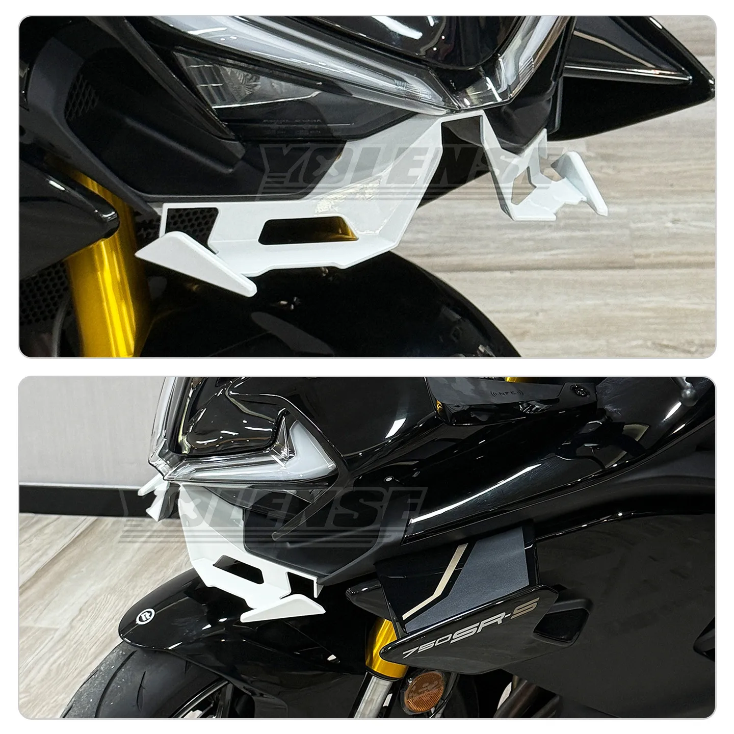 For 750SR 750SR-S 2025-2026 Motorcycle Front Fairing Winglets Aerodynamic Wing Shell Cover Protection Guards Kit