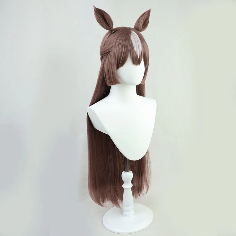 วิกคอสเพลย์เกม Pretty Derby Satono Diamond วิกคอสเพลย์ Dia-chan ผมยาวสีน้ำตาล สำหรับงานปาร์ตี้ฮาโลวีน ผู้ใหญ่ ผู้หญิง ผู้ชาย