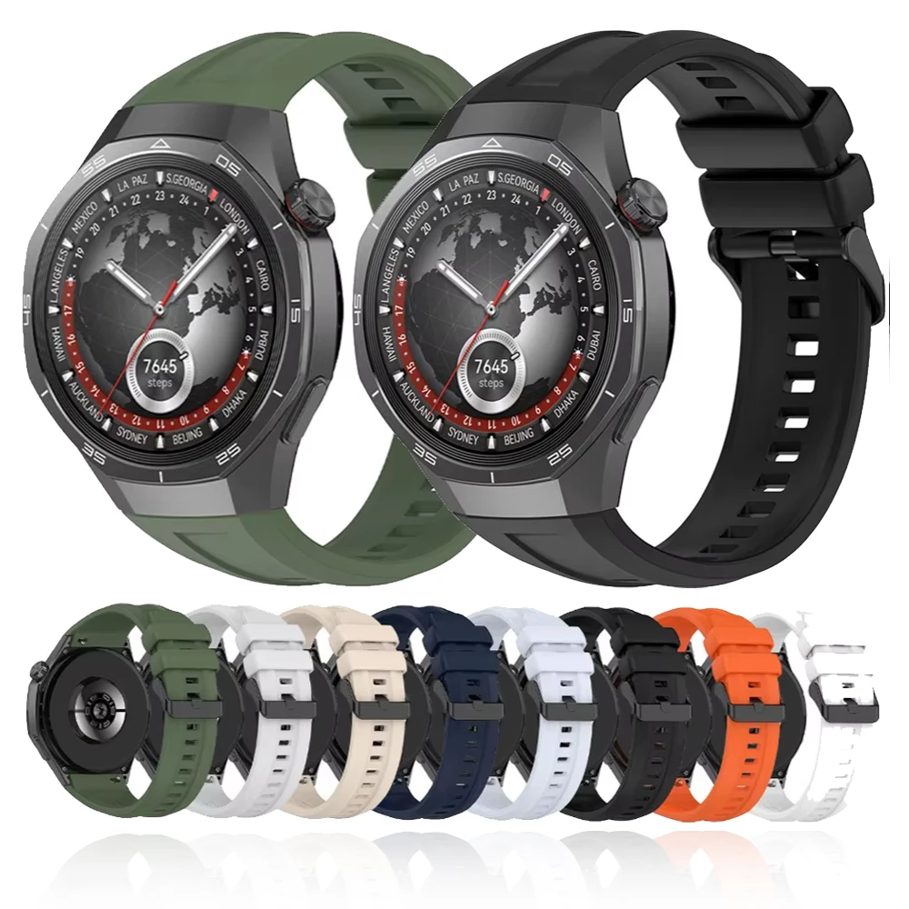 Dla Huawei Watch GT5 Pro 46mm wysokiej jakości dedykowany interfejs opaska na nadgarstek dla Huawei GT5 Pro silikonowy pasek do zegarka akcesoria