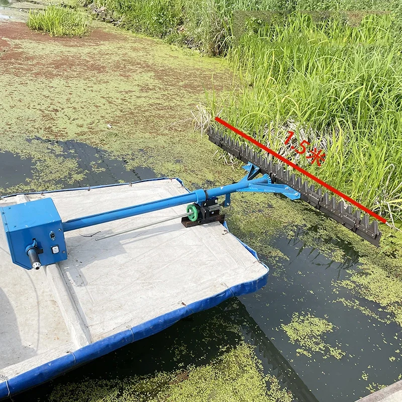 48V Elektrische Onderwater Grasmaaier Aquacultuur Garnalen Vijver Krab Vijver Rivier Reiniging Riet Water Kastanje