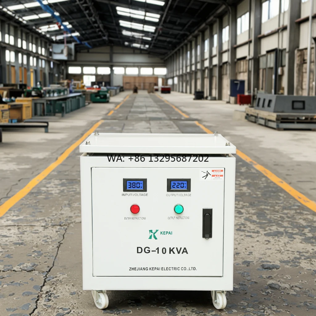 

Custom DG-10KVA Isolation Transformer Single Phase Power Converter LCD Screen Step up Transformer Laboratory Equipment