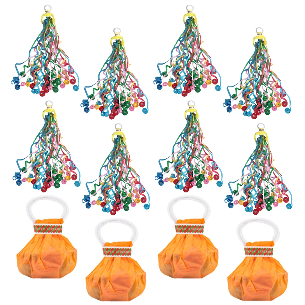 

12pcs Colorful Paper Streamers H Throwing Ribbons Party Wedding Bridal Shower Birthday Festivals Easy Cleaning Decorations