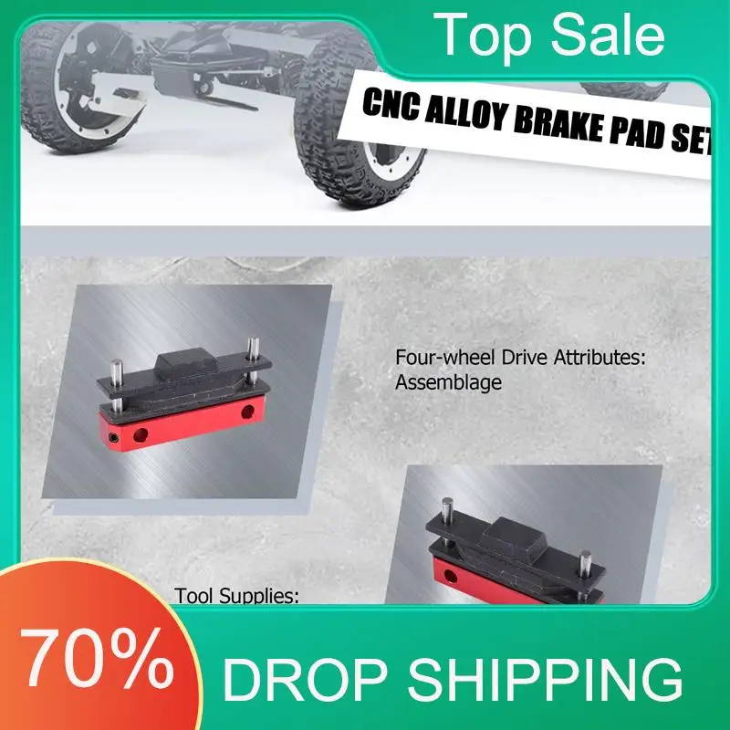 A49U CNC Legering Remblokkenset Voor 1/5 HPI KM BAJA 5B SS RC AUTO GAS ONDERDELEN 85201