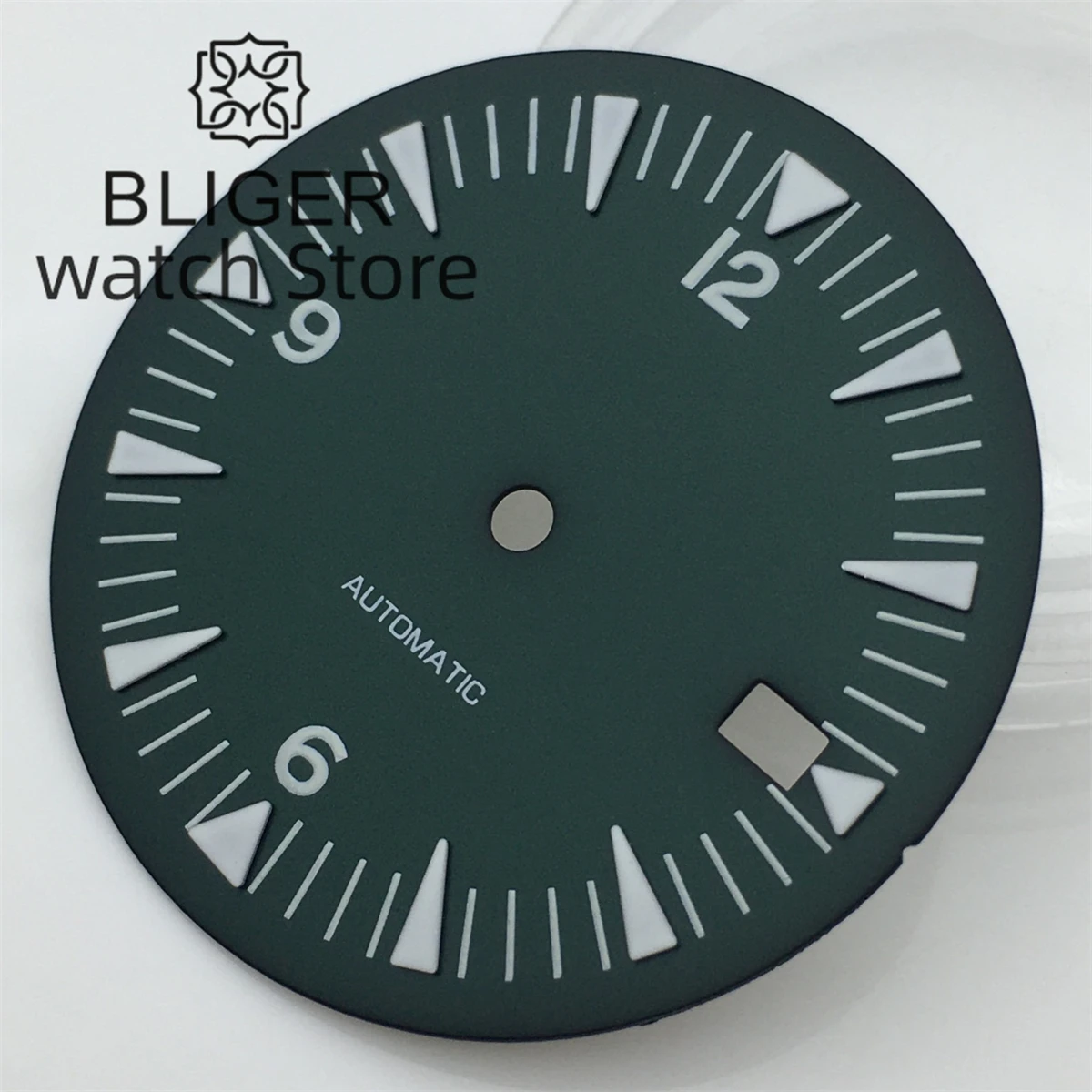 BLIGER modified NH35 movement 32mm dial green luminous aseptic high quality dial to fit NH35 36 movement watch accessories