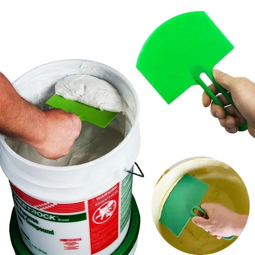 Plastic Material Putty Scoop Curved Bucket Scoop Arc Shovel Plaster Loading Tool Matching Tool Finishing Scraper