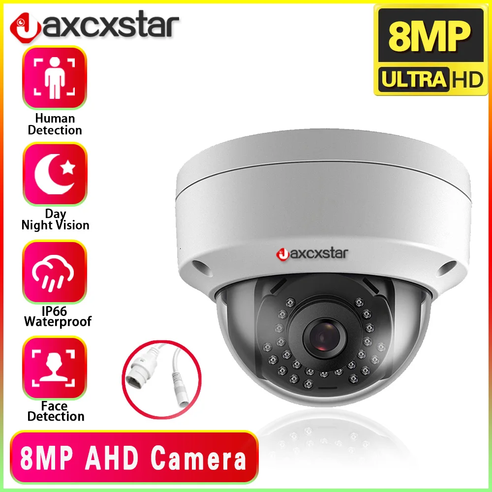 

4K 8MP 5MP AHD Camera IR LED 40 Meter IR Distance Explosion-Proof Indoor CCTV Dome Security Full HD Home Surveillance Camera