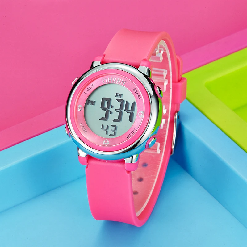 Relogio OHSEN Fashion LED Digital Watch Men Women Multifunction Women's Men's Sports Watches Waterproof Girl Boy Wristwatch