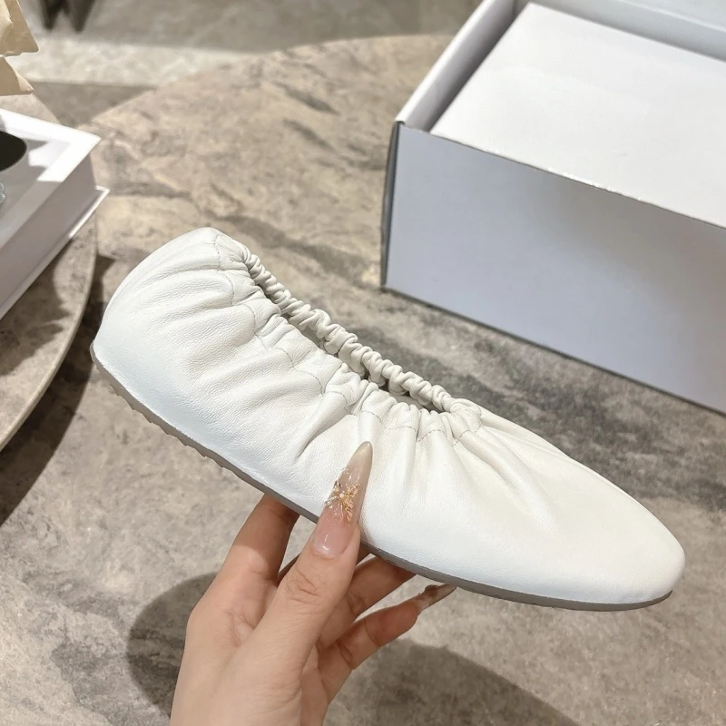 

New Fashion Woman Shoes Top Quality Size 35-41 Women Flats Loafers Leather Ballet Shoes Soft Woman Shoes