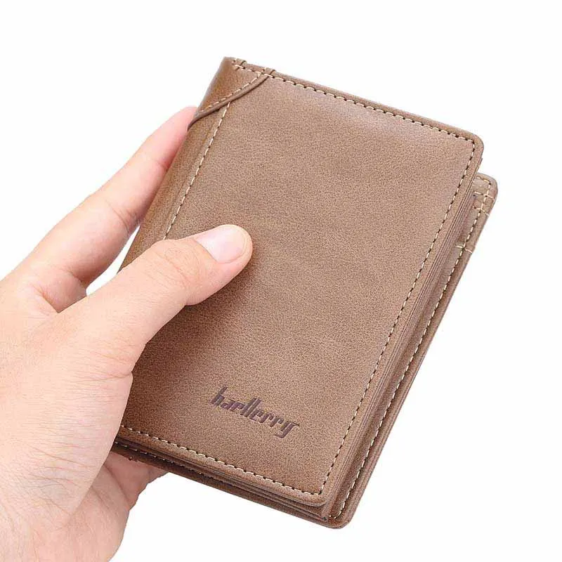 

2025 Vintage Wallet for Men Leather Short Wallets Man Casual Durable Coin Pouch Male Slim Photo ID Card Holders Purse Money Clip