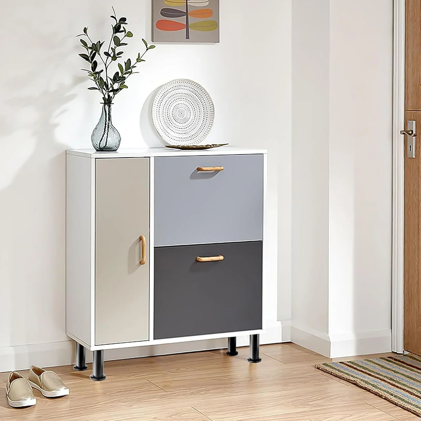 

4 регулируемых мебельных ножки (12-19 см) из прокатанной стали с резиновым основанием для дома