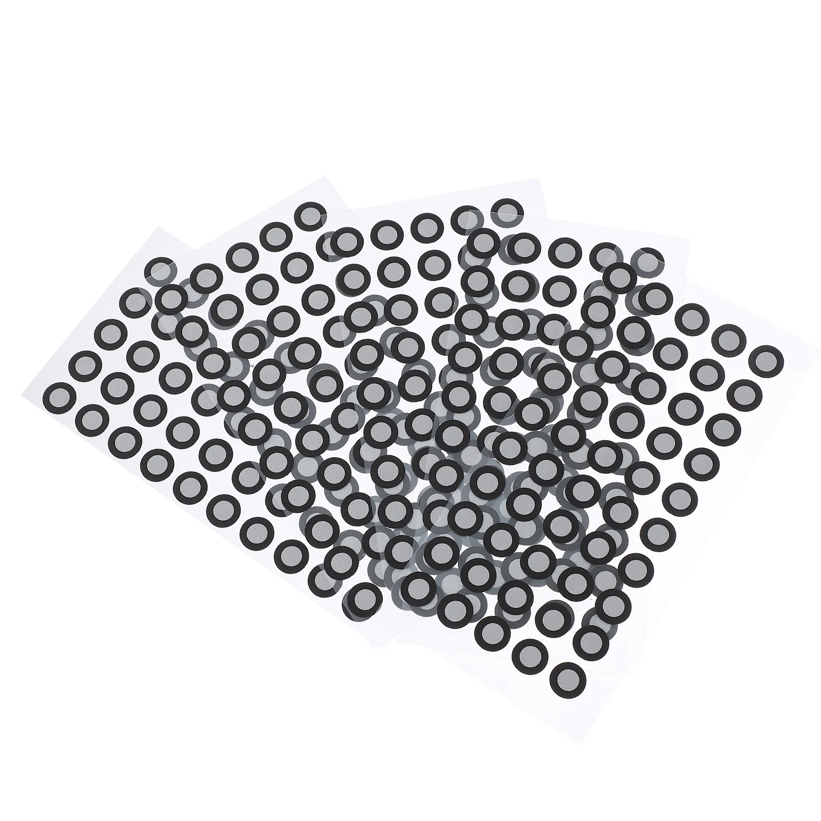 

5 Sheets Reflective Markers Point Film 0.15mm Thickness Tear Resistant High Reflective Marker Points for 3D Scanner Black Color
