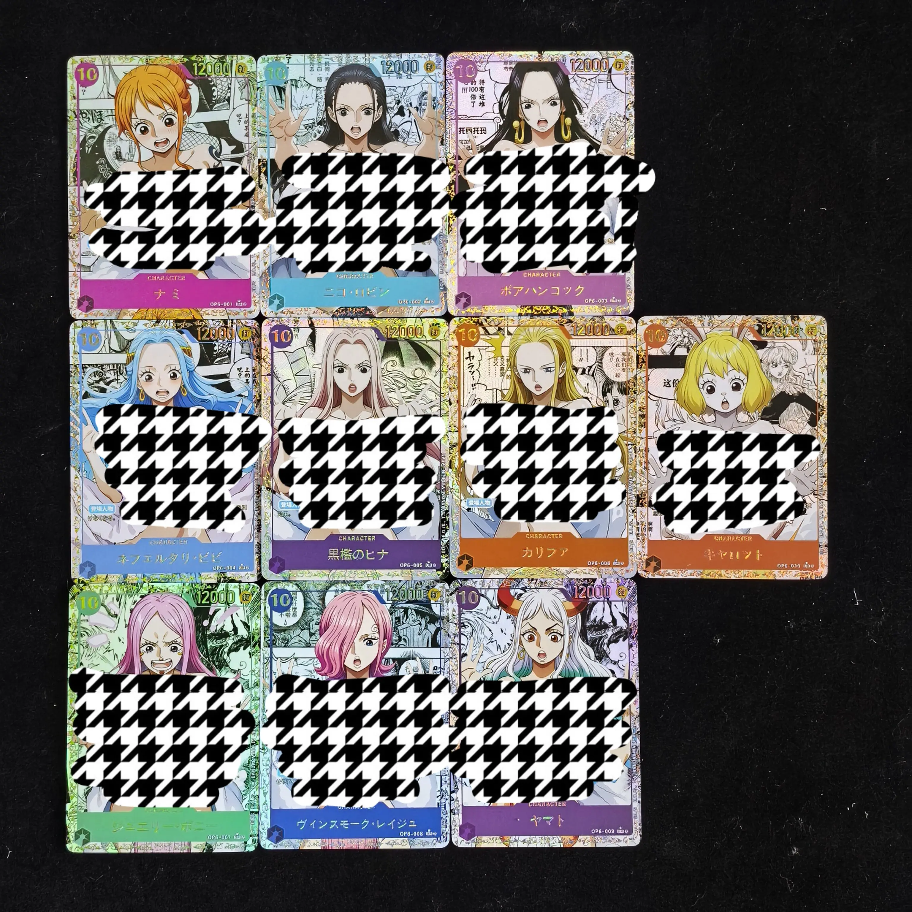 DIY One Piece Goddess Set Glass Holo Gold Foil Custom Fanart Trading Cards Anime Collectible Gift TCG
