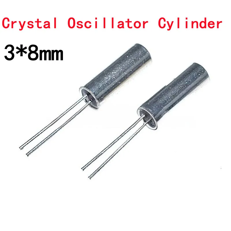 10pcs 32.768 kHz 32.768k 32768 Crystal Oscillator 3x8mm Cylinder 3*8mm 6Mhz 8Mhz 12Mhz 16Mhz 20Mhz 24Mhz 25Mhz 26Mh 27Mh 32.768K