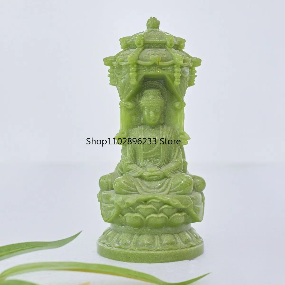 2024 new luminous stone carving home ornament Amitabha Buddha is on the rise to Guanyin Bodhisattva Sapo Three Holy Stupa