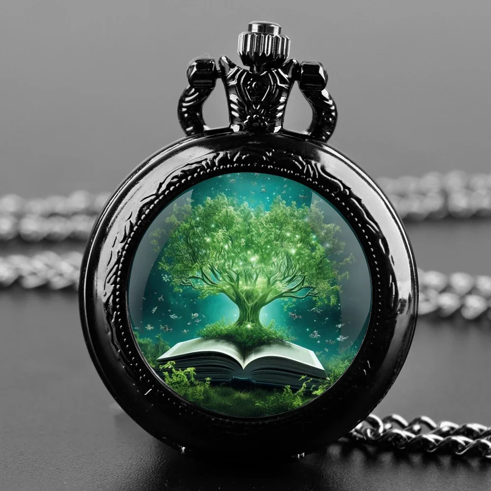 เอเวอร์กรีนออกแบบสร้อยคอนาฬิกาพกควอตซ์พร้อมโซ่ทนทานหน้าปัดตัวเลขภาษาอาหรับของขวัญสร้างสรรค์สําหรับผู้ชายผู้หญิง