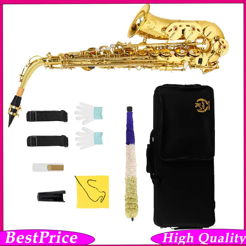  MBAT  Alto Saxophone – Hand-Carved Floral Engraved Yellow Brass Body, White Mother-of-Pearl Buttons Gold Lacquer Keys Sax