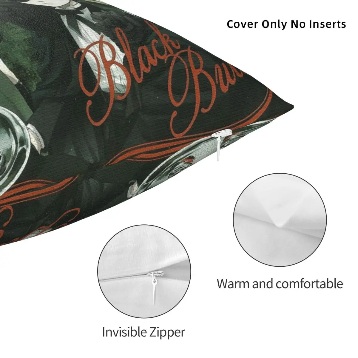 Adventure Anime Black Butler Square Pillowcase Cushion Cover Pillow Case Throw Pillow Cover for Home Bedroom Car - view 5