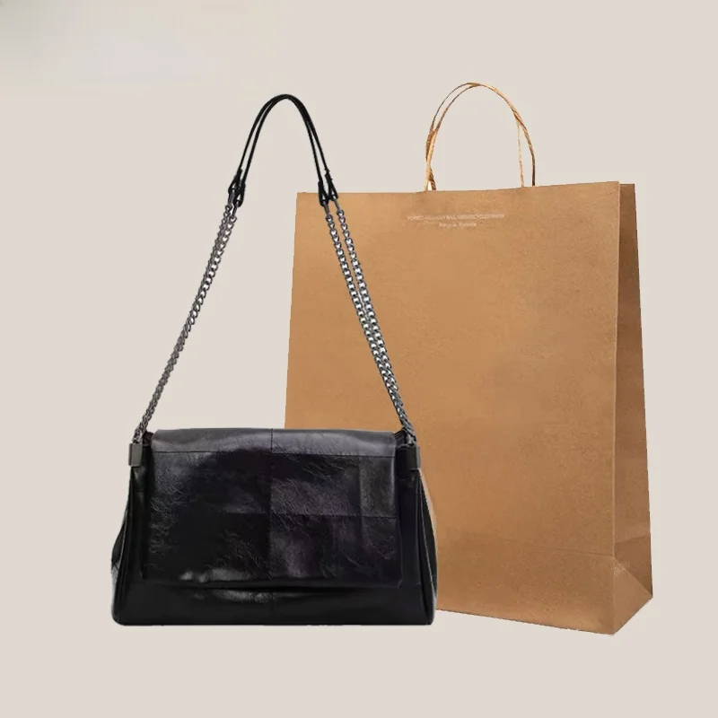 

Trendy Large Tote Bag Casual Commuter Women's Bag Chain Underarm Single oulder Bag Bla High Capaci Faionable 2025