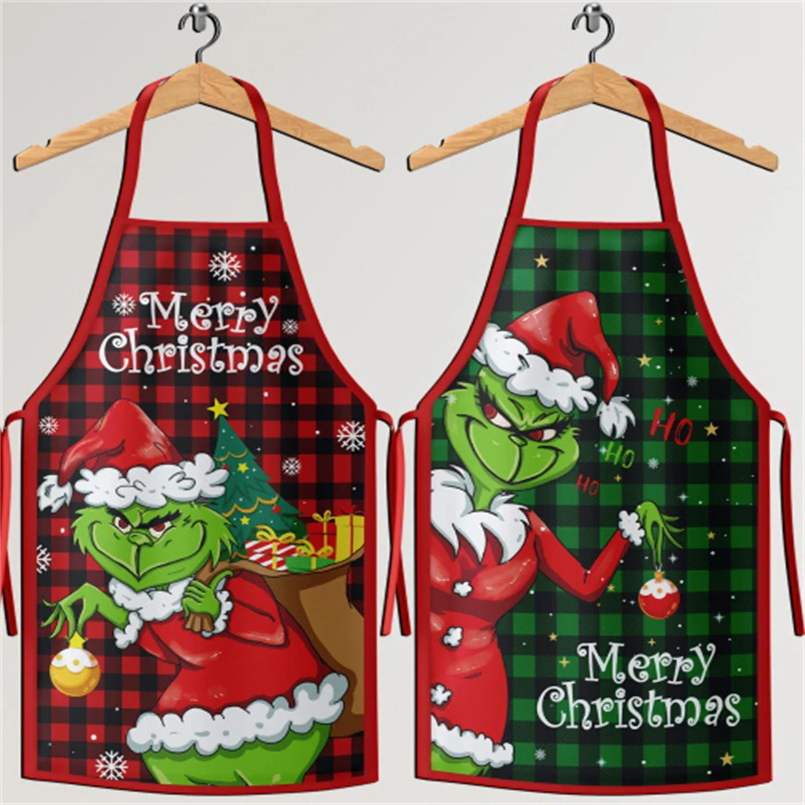 Christmas Aprons For Adults Thickened Apron Holiday Xmas Kitchen Apron Apron For Family Party Holiday, Christmas Home Decoration