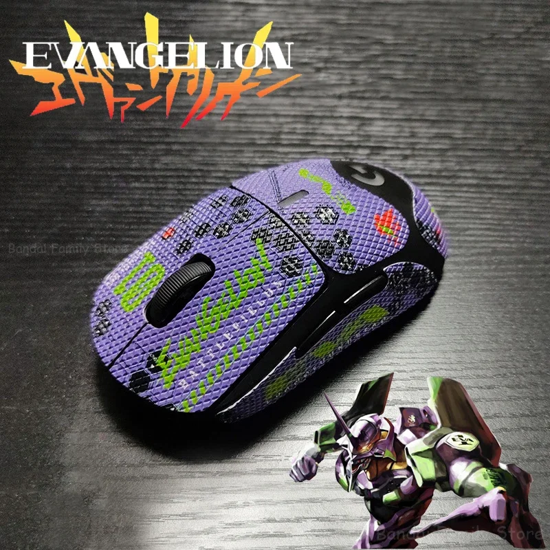 Evangelion Eva01 Mouse Sticker for Logitech G Pro X Superlight GPW Anime Skin Full Coverage Scratch Protection Sticker for GPW