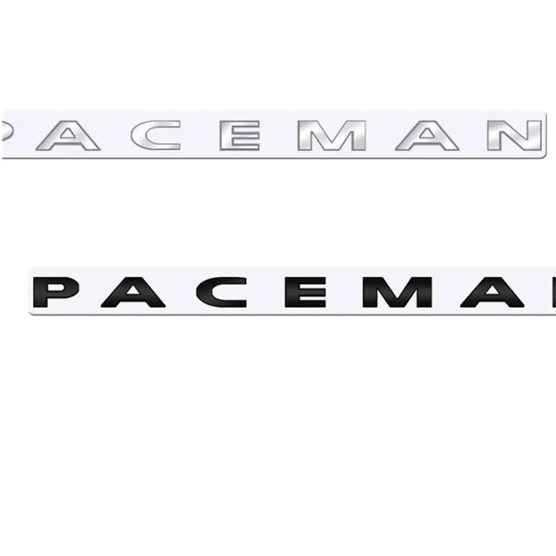 Metal For MINI Cooper Paceman Rear Badge Emblem Chrome Letter Logo Glossy Black Accessories Sticker