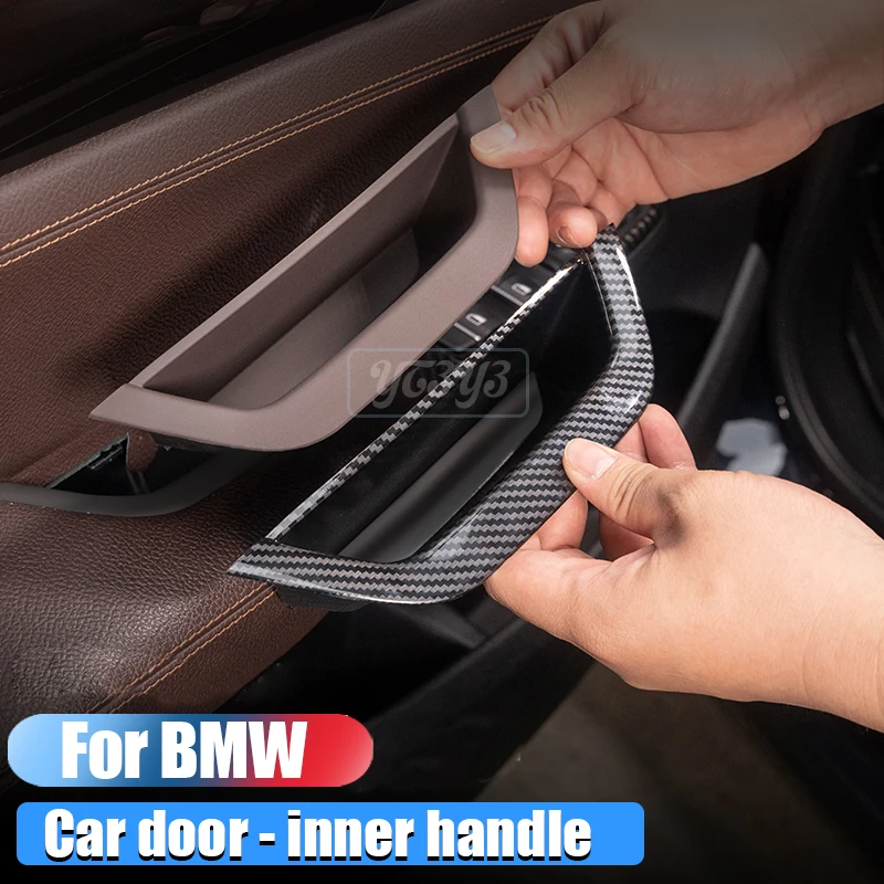 

For BMW X3 door inner handle, BMW X4 door armrest, F25 F26 ABS, no disassembly inner handle sleeve Carbon fiber accessories