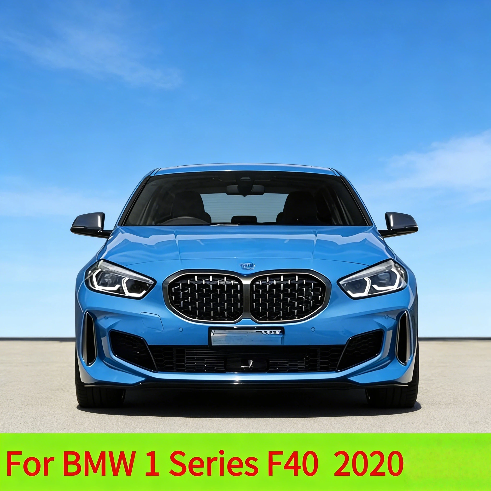 

For BMW 1 Series F40 118i 120i 128ti 130i M135i xDrive 2020-2024 Black Gloss Front Radiator Grid Bumper Grill Body Kit Tuning