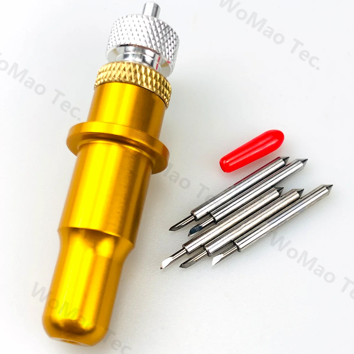 Universal 5pcs 45 Degree Cutting Plotter Blade and 1pc Blade Holder for Gcc Jaguar Gold