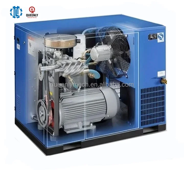 HCY Air Compressors Industrial Combined Rotary Screw Air Compressor 220V AC Power Rotary Screw Type Air Compressor