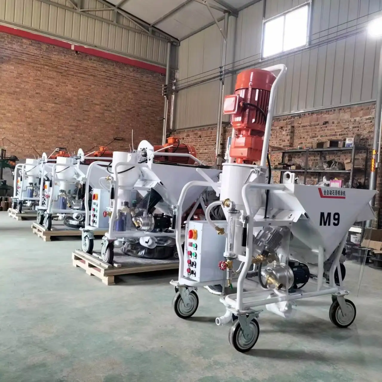 

The Fully Automatic M9 Advanced Gypsum Mortar Spraying Machine Is Selling Well for Wall Plastering