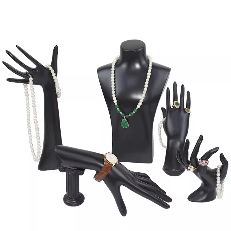 

Portrait Model Necklace Stand Set Jewelry Stand Storage Ring Earrings Bracelet Jewelry Stand Pendant Display Props