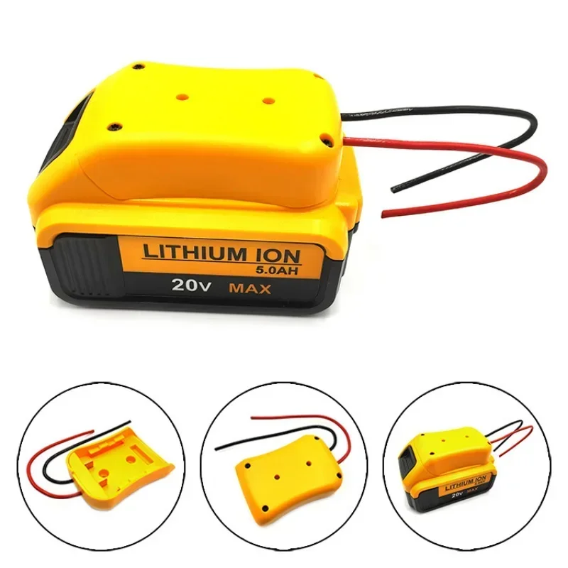 

For Dewalt 18V/20V Battery Adapters Max Power DIY Battery Converter Connector 12AWG Home Power Tools Parts Replacement