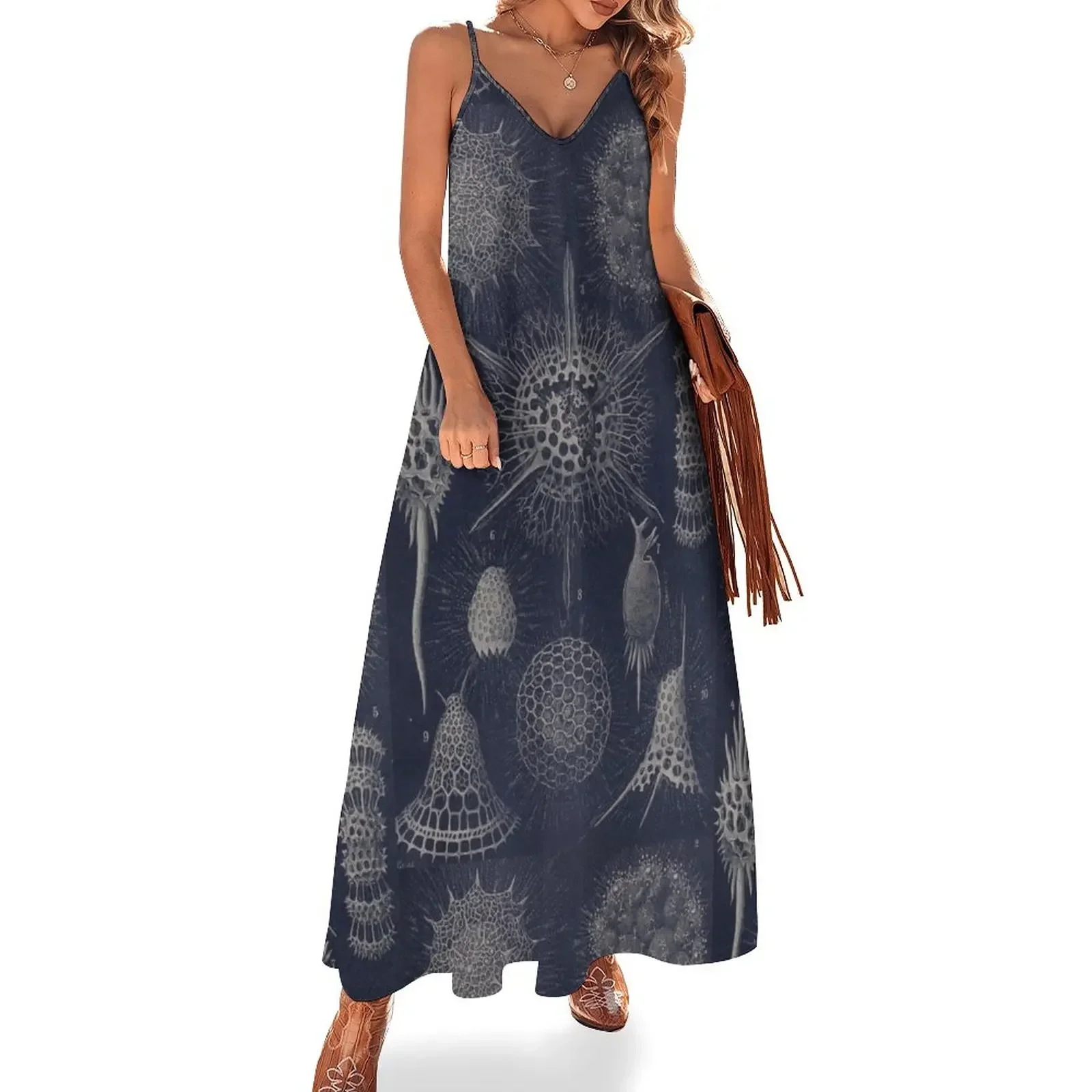 

Vintage Radiolaria Fossils Sleeveless Dress dress for women 2024 sexy dress for women