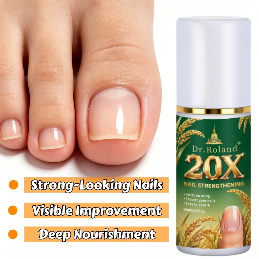 20X Extra Strength Toenail Serum Rice Bran Oil Bee Venom Ginger Extract Fast Absorb Deep Nourish Restore Strong Healthy Nails