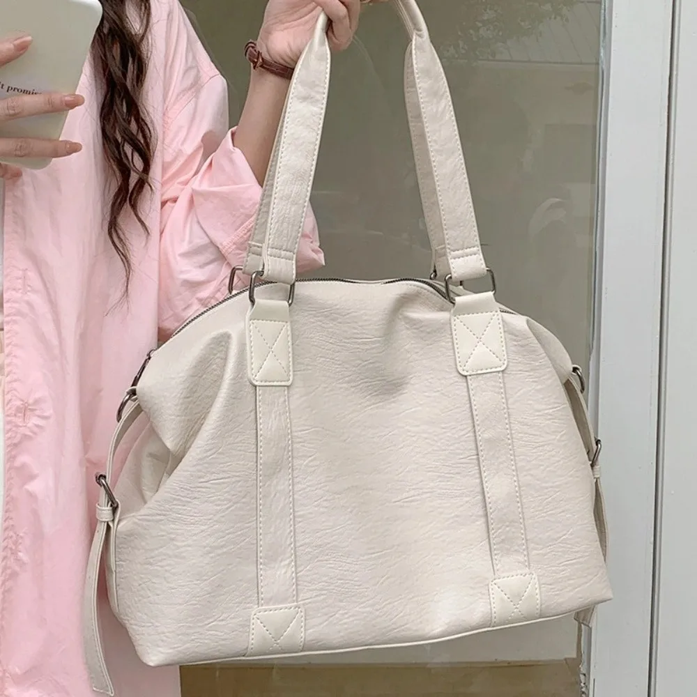 

Simple Waterproof Travel Luggage Bag Casual Commuting Tote Bag Large Capacity Simple Nylon Duffle Bag Boys