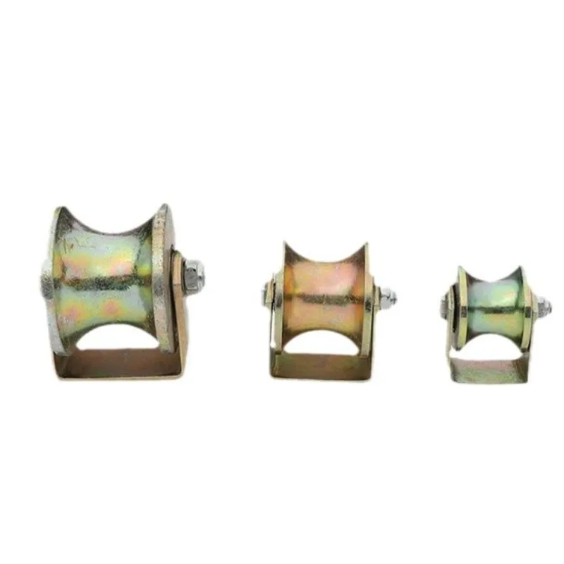 u-type-wide-thickened-color-steel-pulley-sliding-door-track-pulley-roller-tube-wheel-round-tube-track-wheel