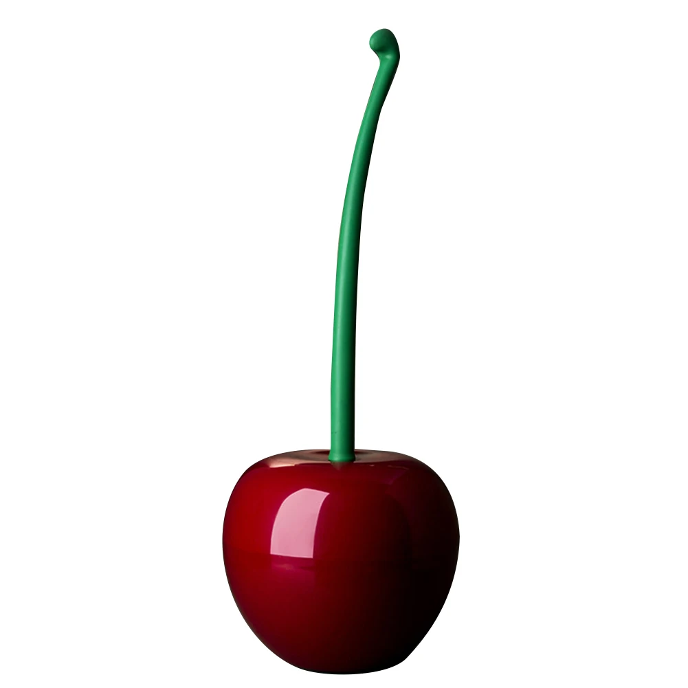 Cherry Shaped Bathroom Cleaning Brush Long Handle Creative Toilet Cleaning Brush Stains Removal Bathroom Accessories