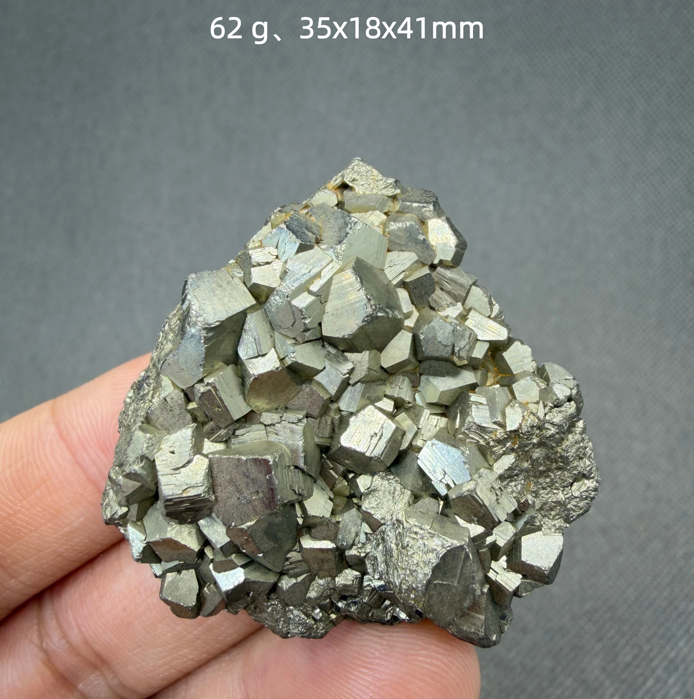 Natural Pyrite Crystal Cluster Gold Metallic Mineral Specimen Home Decor