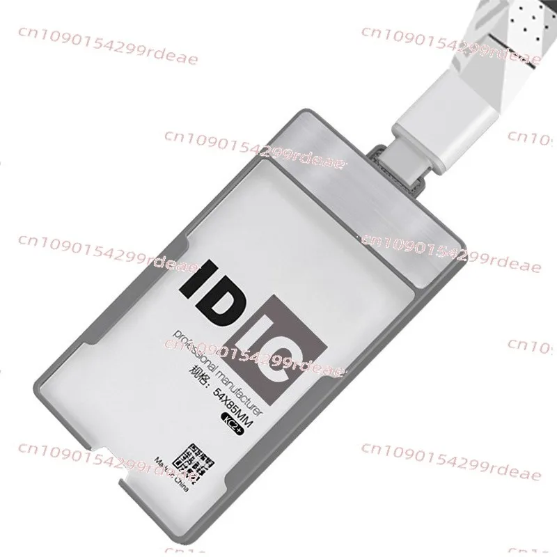 Dual Card Anti-Interference Badge Holder with Lanyard Custom Logo card holder with lanyard