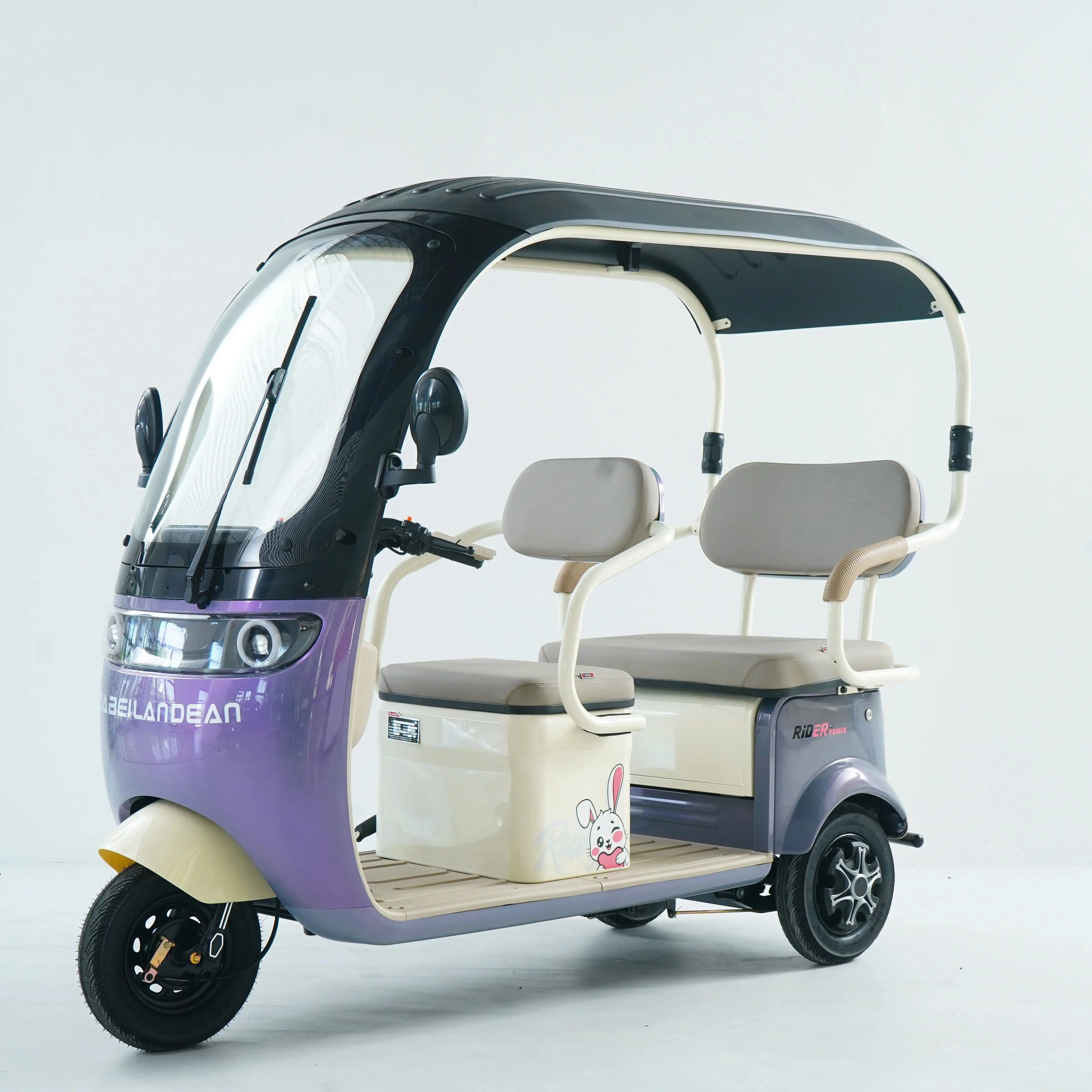 

Электрический трицикл для взрослых, трехместный, регулируемый, с максимальной скоростью 30-50 км/ч и запасом хода 50-70 км.