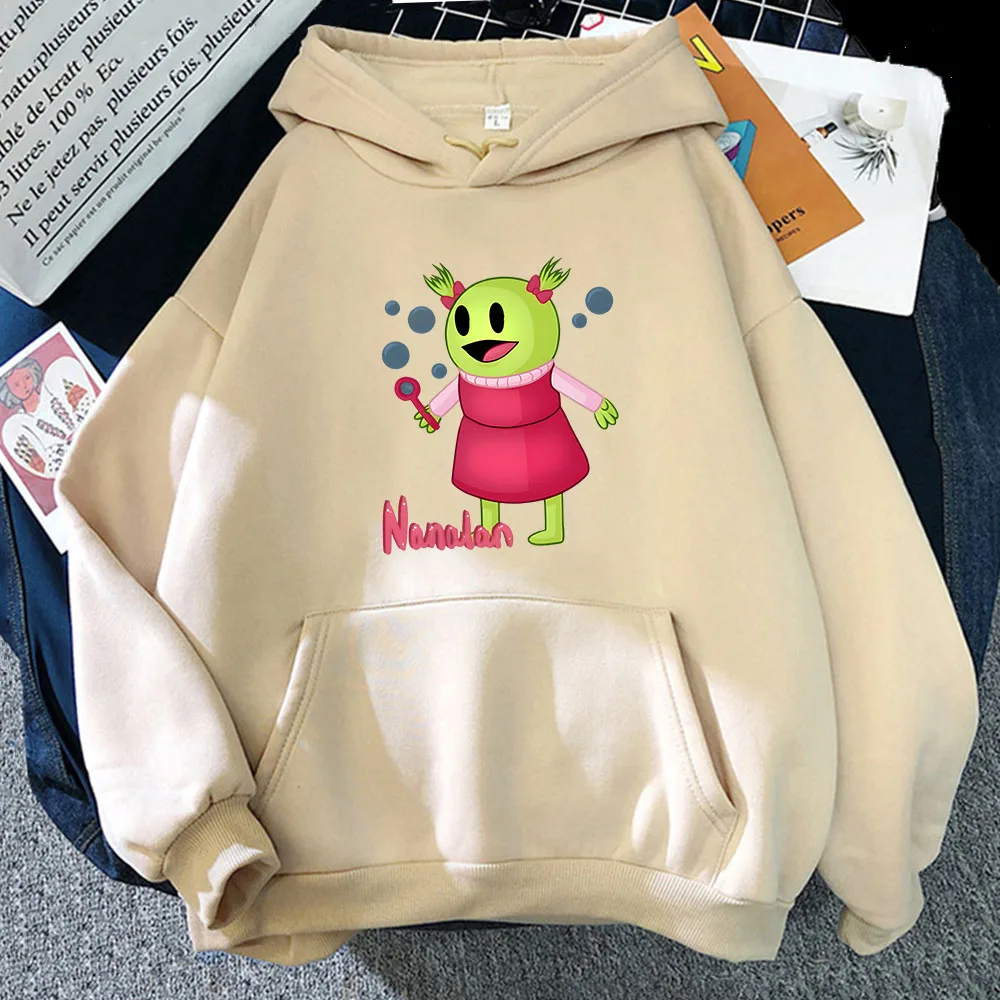 Nanalan tem diversão cartroon hoodies kawaii bonito sudaderas para mujer anime moletom feminino streetwear roupas masculinas estéticas topos