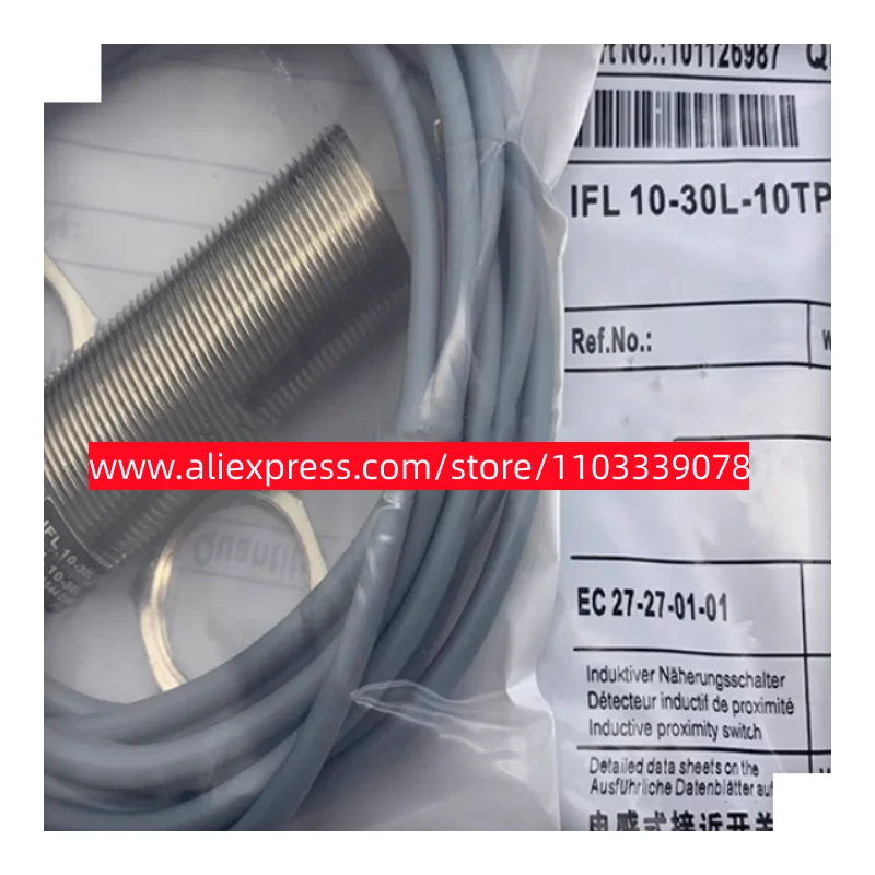 Novo sensor indutivo, IFL10-30-10TP, 3pcs