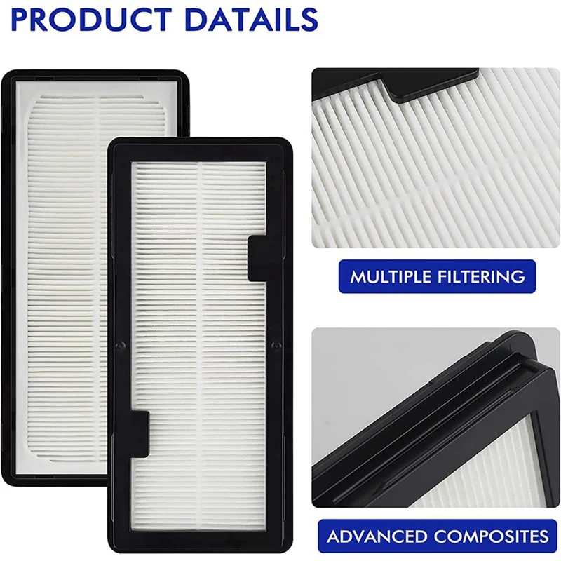4Pcs Washable Replacement Hepa Filters For SAMSUNG Jet Bot AI+ And Jet Bot+ Vacuum Cleaners,Fit For VR30T85513W/AA Robotglobal S