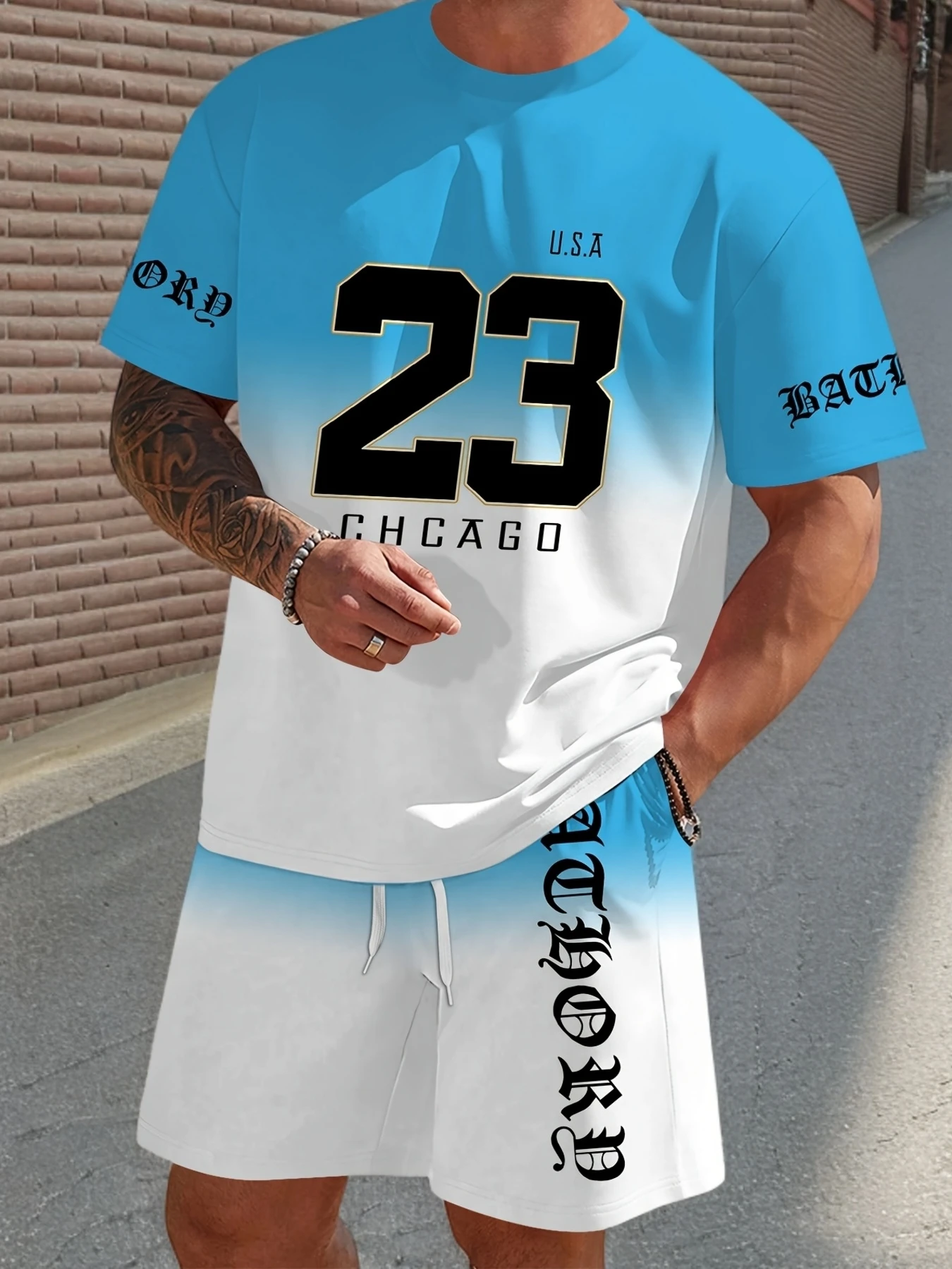 

A new 3D digital 23 print casual fashionable soft comfortable breathable and lightweight men's suit for summer 2025